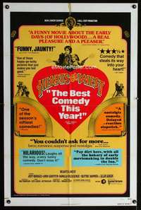 b536 HEARTS OF THE WEST style B one-sheet movie poster '75 Jeff Bridges