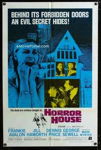 b556 HORROR HOUSE one-sheet movie poster '70 the dead are restless tonight!