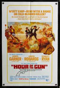 b564 HOUR OF THE GUN one-sheet movie poster '67 James Garner, John Sturges
