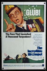 b587 INCREDIBLE MR LIMPET one-sheet movie poster '64 Don Knotts, Cook