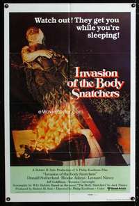 b591 INVASION OF THE BODY SNATCHERS int'l A one-sheet movie poster '78