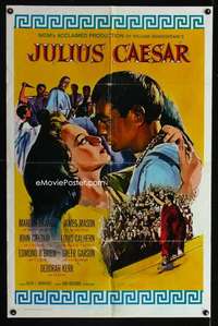 b606 JULIUS CAESAR one-sheet movie poster R69 Marlon Brando, James Mason