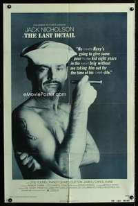 b631 LAST DETAIL one-sheet movie poster '73 Jack Nicholson in the Navy!