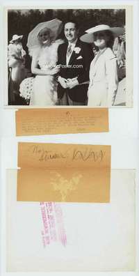 c004 JEAN HARLOW vintage candid news photo movie still '34 w/Irving Thalberg
