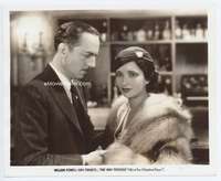 c108 ONE WAY PASSAGE vintage 8x10 movie still '32 Powell looks at Francis