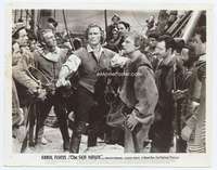 c192 SEA HAWK vintage 8x10.25 movie still '40 Errol Flynn & shipmates!