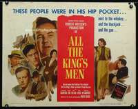 d033 ALL THE KING'S MEN style A half-sheet movie poster '50 Huey Long biography!