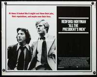 d035 ALL THE PRESIDENT'S MEN half-sheet movie poster '76 Hoffman, Redford