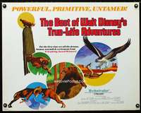 d064 BEST OF WALT DISNEY'S TRUE-LIFE ADVENTURES half-sheet movie poster '75