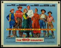d068 BIG COUNTRY style A half-sheet movie poster '58 William Wyler classic!