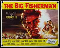 d069 BIG FISHERMAN half-sheet movie poster '59 Howard Keel, Kohner, Saxon