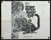 d194 FAT BLACK PUSSY CAT half-sheet movie poster '64 5 Wanton Women!