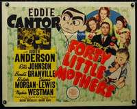d207 FORTY LITTLE MOTHERS half-sheet movie poster '40 Eddie Cantor