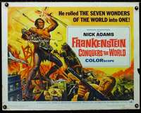 d209 FRANKENSTEIN CONQUERS THE WORLD half-sheet movie poster '66 Toho