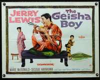 d227 GEISHA BOY style A half-sheet movie poster '58 Jerry Lewis in Japan!