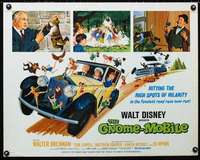 d236 GNOME-MOBILE half-sheet movie poster '67 Walt Disney, Walter Brennan
