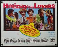 d276 HOLIDAY FOR LOVERS half-sheet movie poster '59 Clifton Webb, Wyman