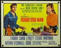d286 HOUND-DOG MAN half-sheet movie poster '59 Fabian, Carol Lynley