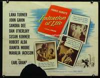 d299 IMITATION OF LIFE half-sheet movie poster '59 Lana Turner,Sandra Dee