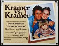 d336 KRAMER VS KRAMER half-sheet movie poster '79 Dustin Hoffman, Streep