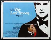 d345 LAST TYCOON half-sheet movie poster '76 Robert De Niro, Moreau