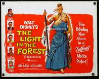 d357 LIGHT IN THE FOREST half-sheet movie poster '58 Disney, MacArthur