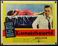 d362 LONELYHEARTS style A half-sheet movie poster '59 Montgomery Clift