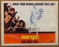 d371 MALAGA half-sheet movie poster '60 Trevor Howard, Dorothy Dandridge
