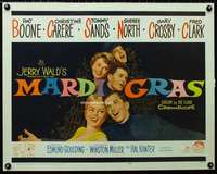 d381 MARDI GRAS half-sheet movie poster '58 Pat Boone, Christine Carere