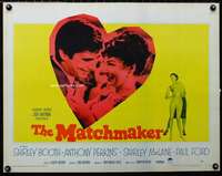 d387 MATCHMAKER half-sheet movie poster '58 Booth, MacLaine, Perkins