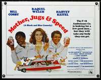 d407 MOTHER, JUGS & SPEED style B half-sheet movie poster '76 Welch, Keitel
