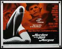 d413 MURDERS IN THE RUE MORGUE half-sheet movie poster '71 Edgar A. Poe