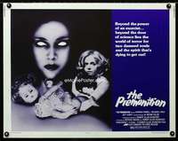 d481 PREMONITION half-sheet movie poster '75 damned souls dying to get out!