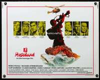 d522 ROSEBUD half-sheet movie poster '75 Otto Preminger, Peter O'Toole