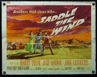 d528 SADDLE THE WIND style B half-sheet movie poster '57 John Cassavetes