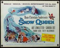 d571 SNOW QUEEN half-sheet movie poster '60 full-length animated cartoon!