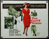 d624 THAT KIND OF WOMAN style B half-sheet movie poster '59 Sophia Loren