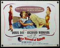 d657 TUNNEL OF LOVE style B half-sheet movie poster '58 Doris Day, Widmark