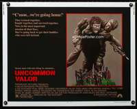 d662 UNCOMMON VALOR half-sheet movie poster '83 Gene Hackman, Vietnam!
