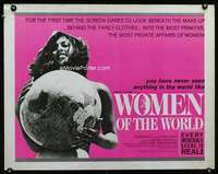 d720 WOMEN OF THE WORLD half-sheet movie poster '63 mind & body secrets!