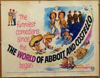 d723 WORLD OF ABBOTT & COSTELLO half-sheet movie poster '65 Bud & Lou!