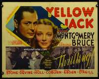 d727 YELLOW JACK half-sheet movie poster '38Walter Reed beats Yellow Fever