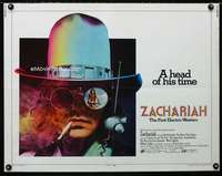 d733 ZACHARIAH half-sheet movie poster '71 drugs and rock & roll!