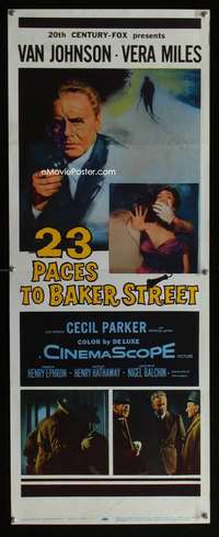 f006 23 PACES TO BAKER STREET insert movie poster '56 Van Johnson