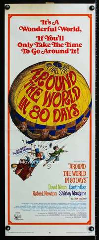 f039 AROUND THE WORLD IN 80 DAYS insert movie poster R68 all-stars!