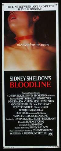 f071 BLOODLINE insert movie poster '79 from Sidney Sheldon novel!