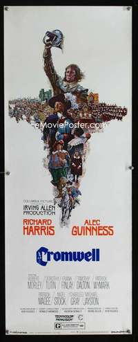 f127 CROMWELL insert movie poster '70 Richard Harris, Alec Guinness