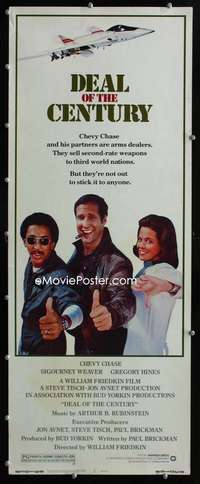 f148 DEAL OF THE CENTURY insert movie poster '83 Chevy Chase, Weaver