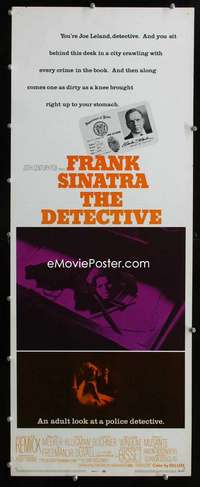 f154 DETECTIVE insert movie poster '68 Frank Sinatra as gritty cop!