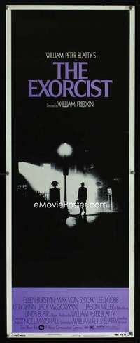 f179 EXORCIST insert movie poster '74 William Friedkin, Max Von Sydow